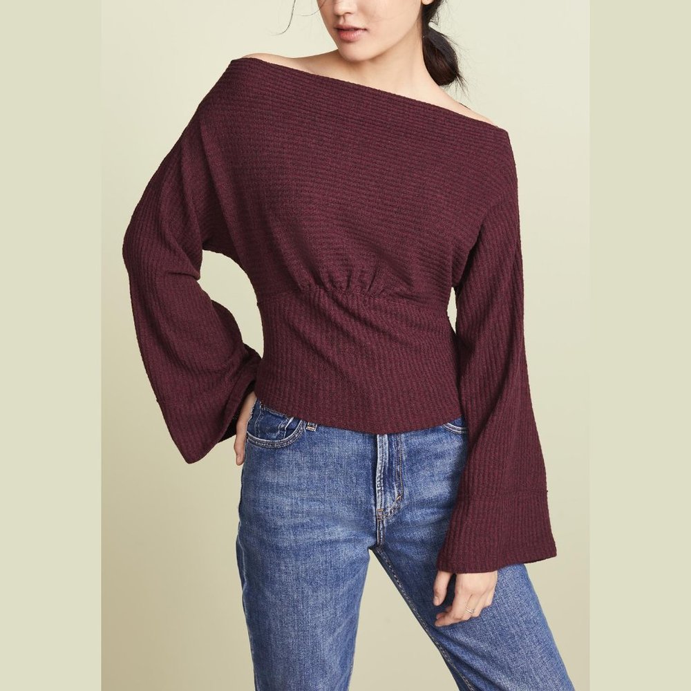 Free People Crazy On You Thermal Sweater